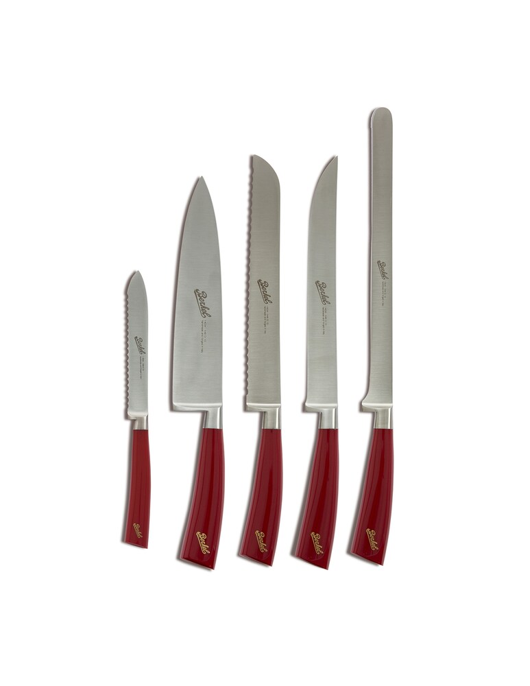 Berkel Ceppo Sense Rosso + Set 5 Coltelli Elegance Red - Rosso
