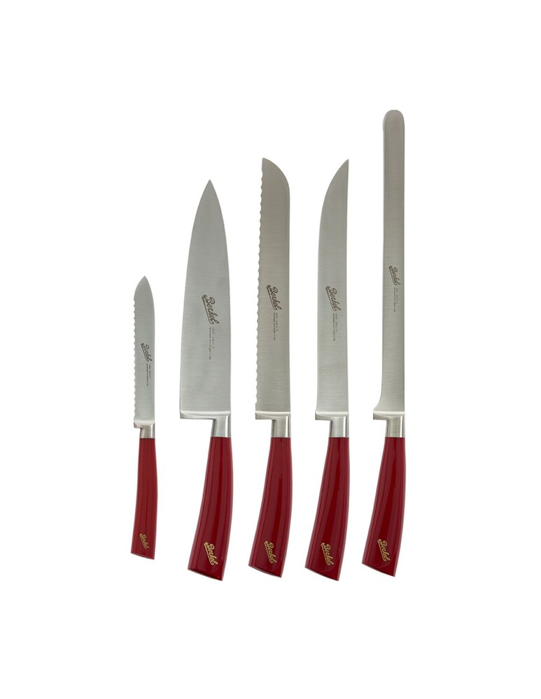 Berkel Set Coltelli Chef 5 pezzi Elegance Red knives - Rosso