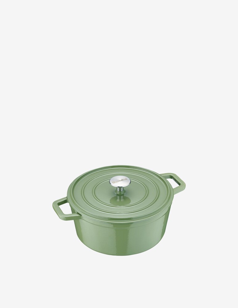 Berndes B.Iron Rostiera Tonda Verde 26 Cm Con Coperchio