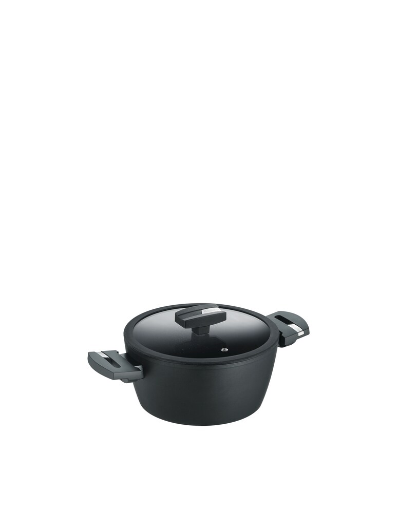 Berndes Balance Induction Enduro Casseruola 24 Cm Con Coperchio 4.5L - Nero