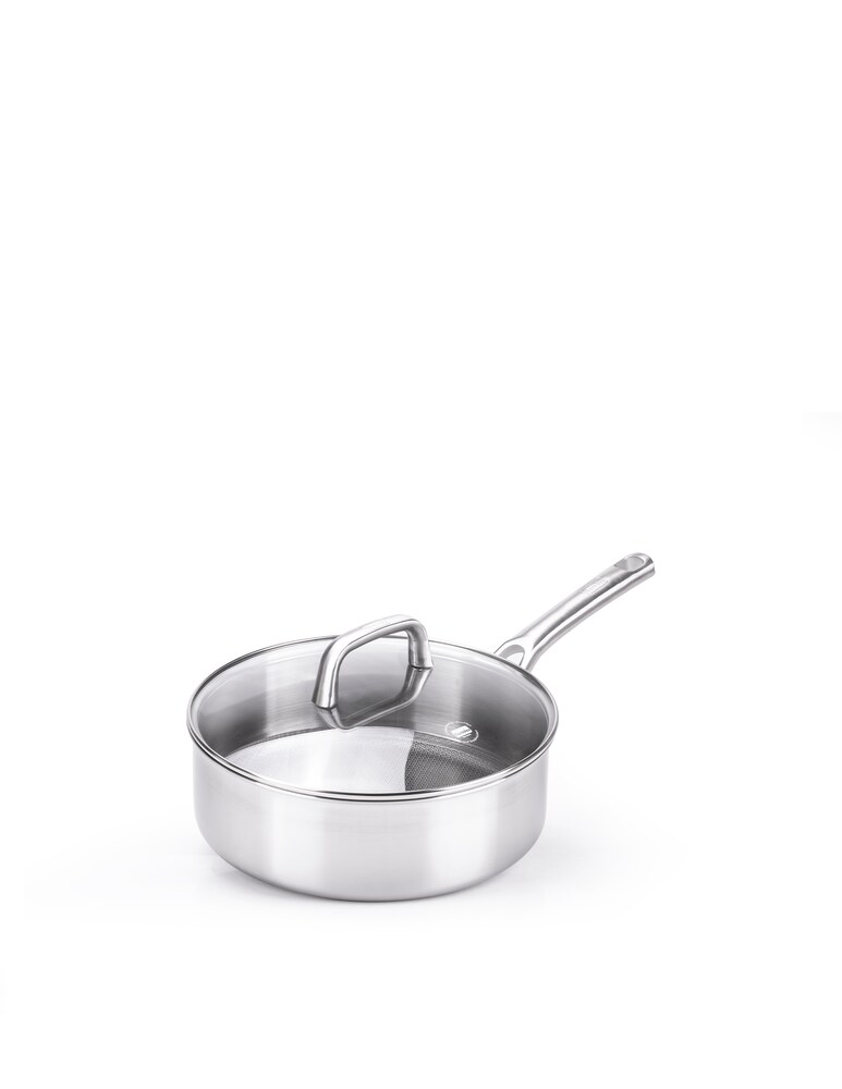 Berndes Tricion Resist Set Tegame Fondo Con Coperchio - Argento