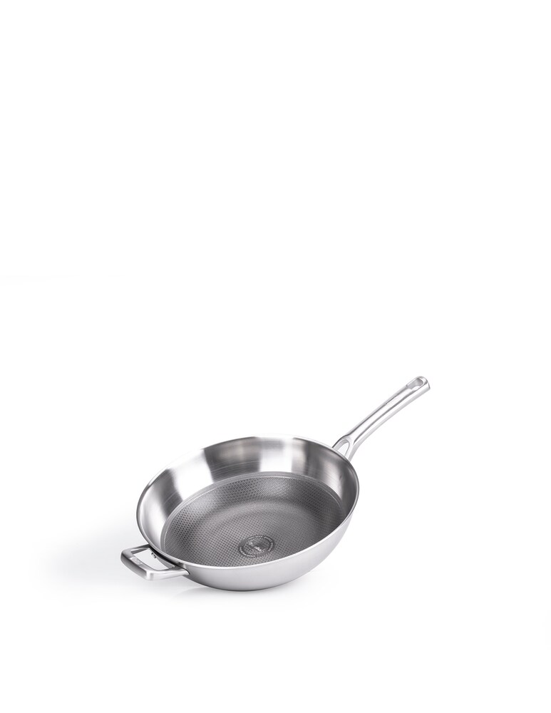 Berndes Tricion Resist Set Wok Con Manico E Maniglia Con Coperchio - Argento