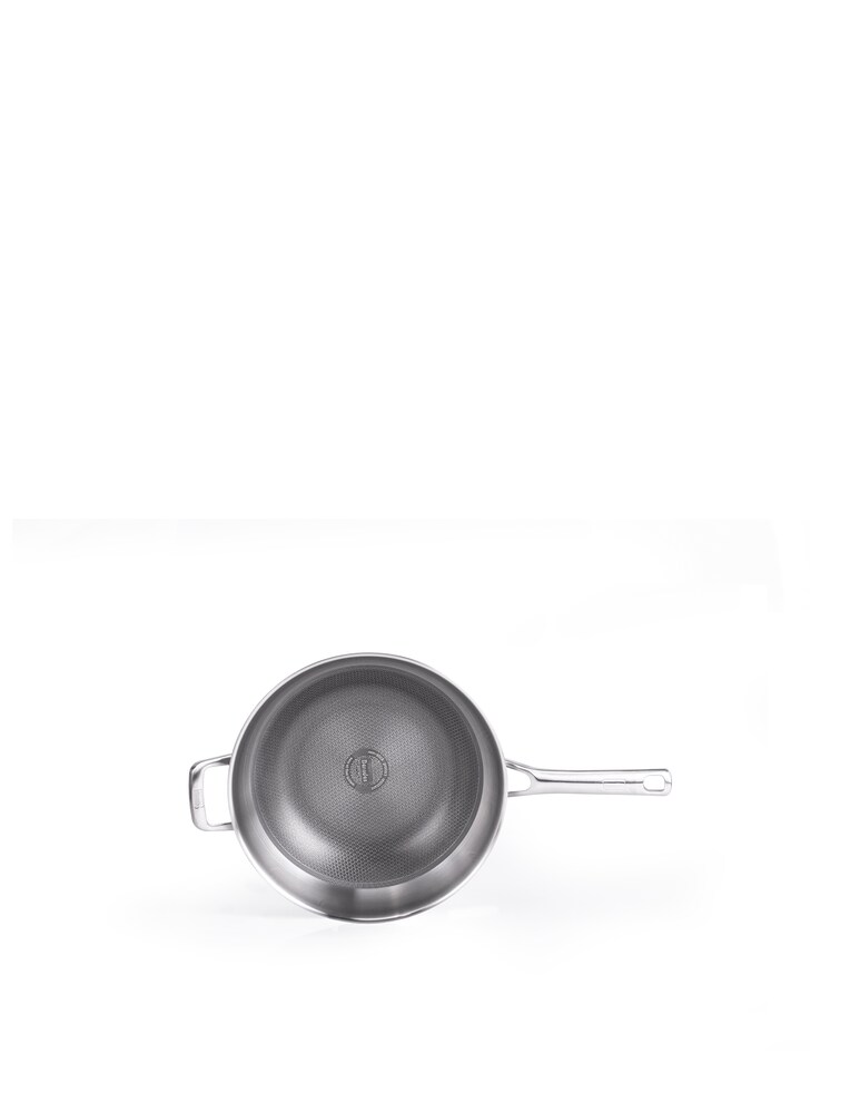 Berndes Tricion Resist Set Wok Con Manico E Maniglia Con Coperchio - Argento