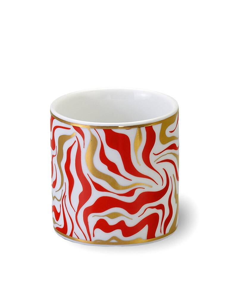 Bitossi Bicchiere Tempesta D. 8 H 8 cm - Rosso