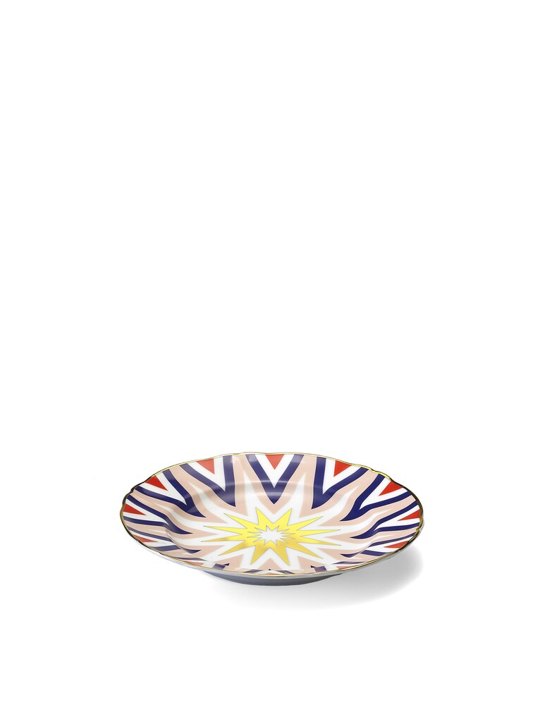 Bitossi Piatto Dessert Folgore D. 20.5 cm - Multicolor