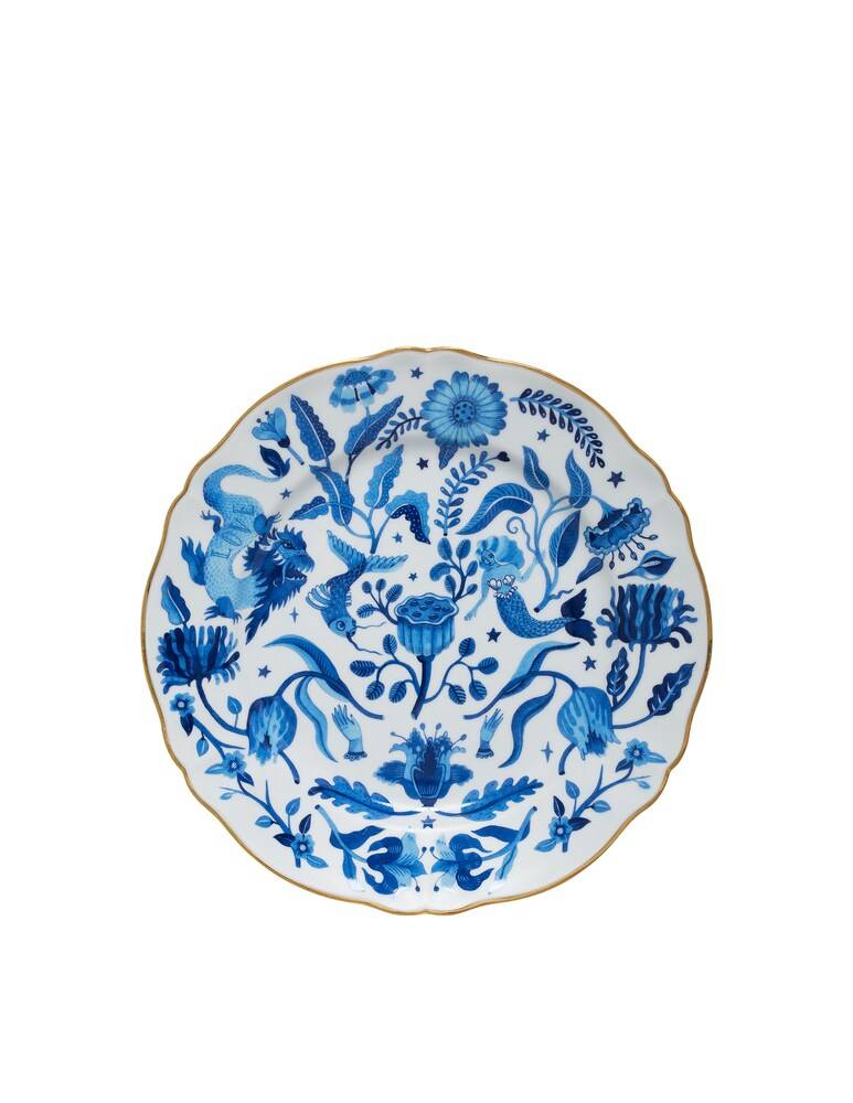 Bitossi Piatto in porcellana decorato - Blu