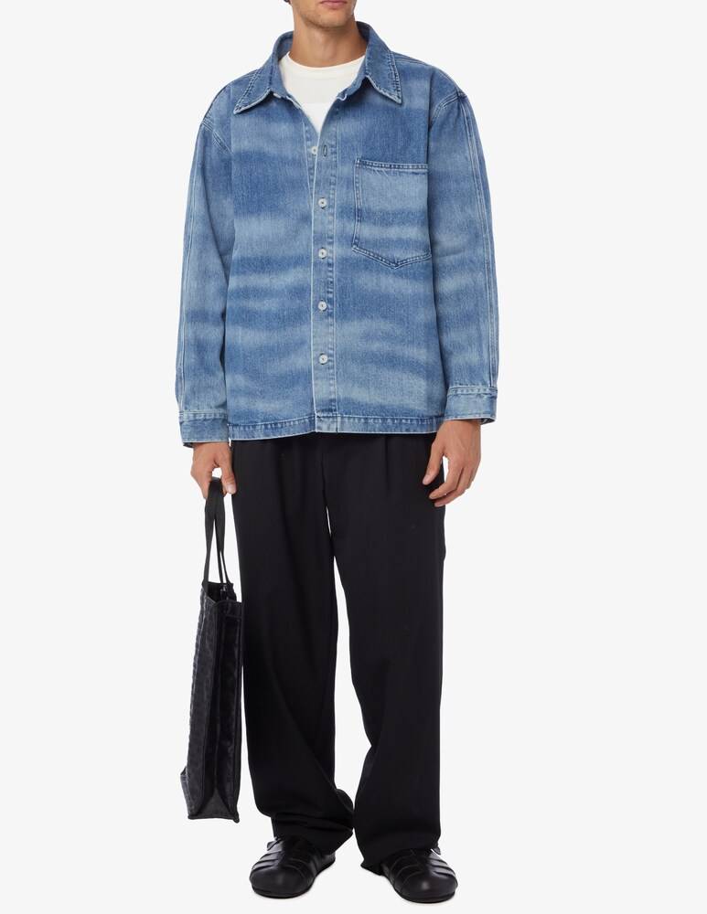 Bonsai Camicia In Denim Laser Dyed