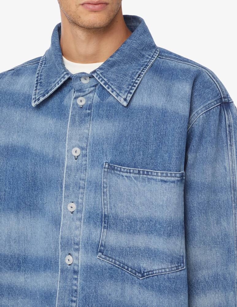 Bonsai Camicia In Denim Laser Dyed