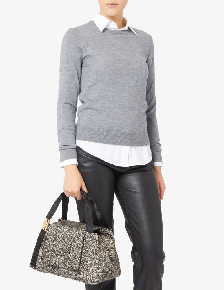 Borbonese Borsa Cortina Bauletto M