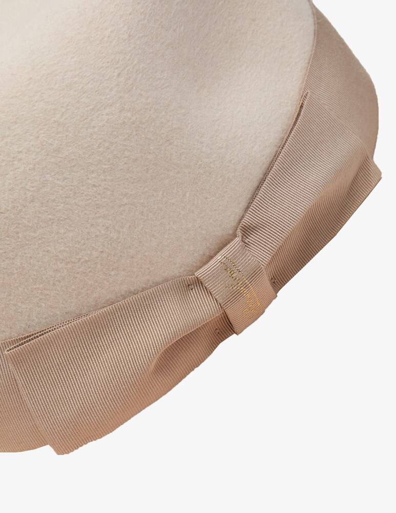 Borsalino Feltro Rasato Sfoderato Cinta Cannete 4 Cm