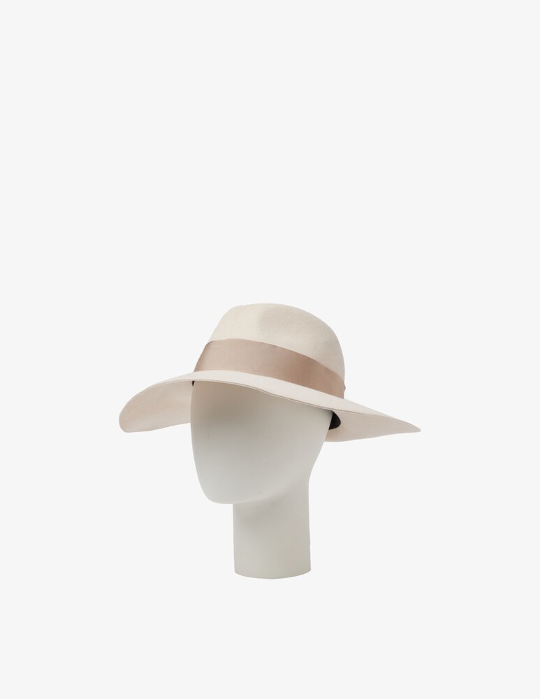 Borsalino Feltro rasato sfoderato cinta cannete 4 cm