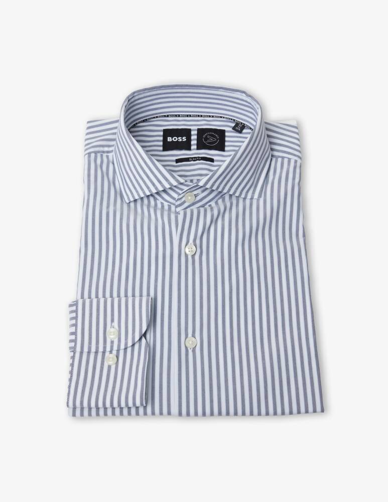 BOSS Camicia hank slim fit rigata