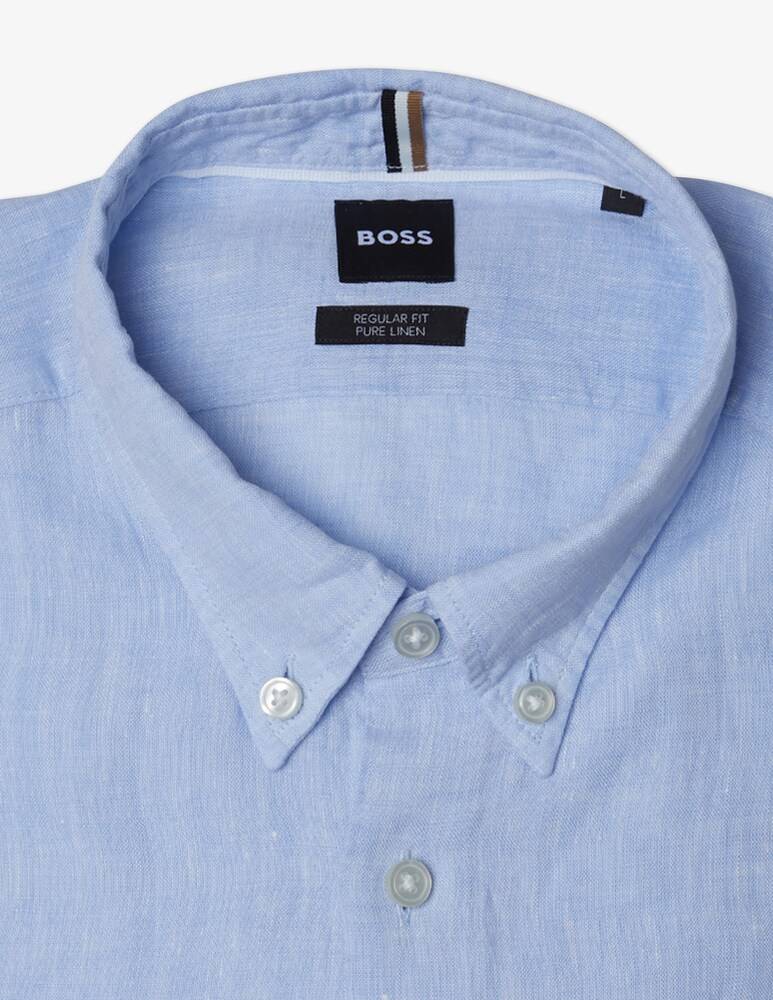 BOSS Camicia Liam Regular Fit In Lino