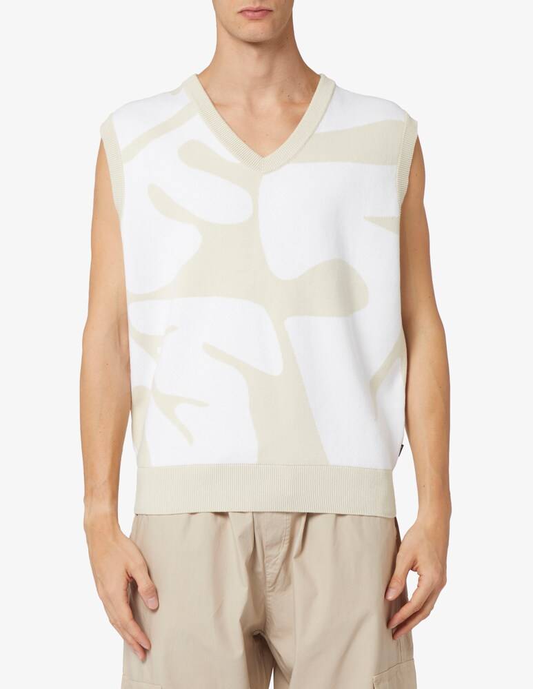 BOSS Gilet torneo jacquard flower