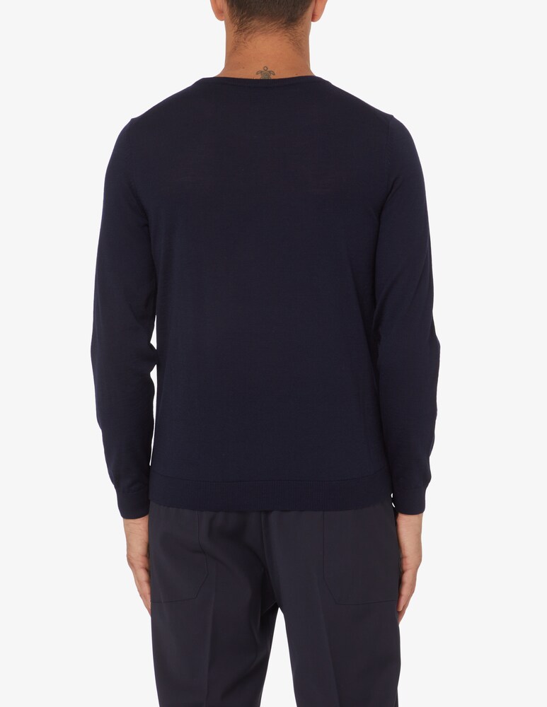 BOSS Maglia Girocollo Leno In Lana
