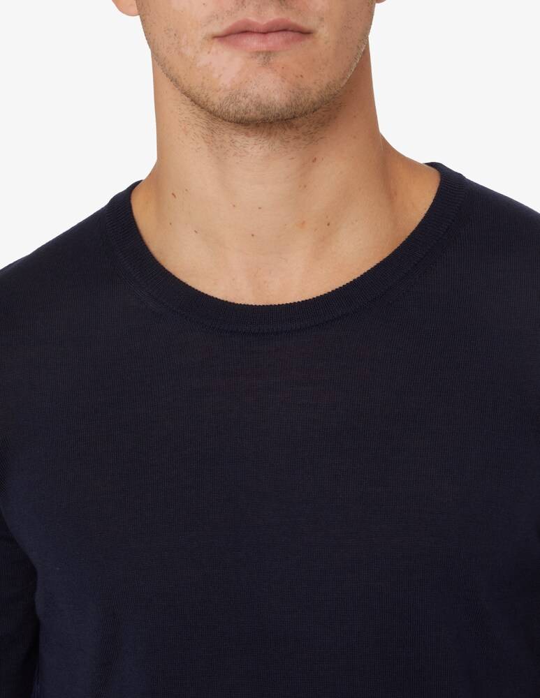 BOSS Maglia Girocollo Leno In Lana