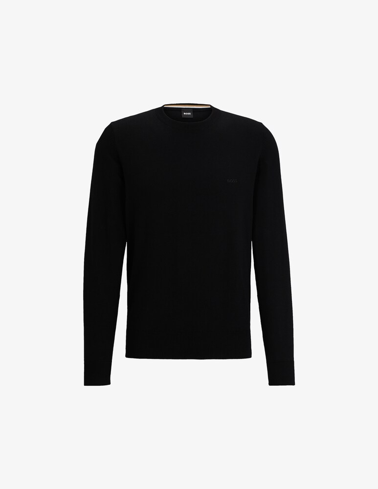 BOSS Maglia girocollo pacas con logo piccolo
