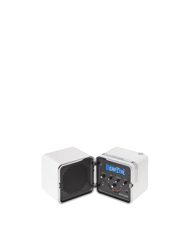 Brionvega Radio Cubo Ts522D+S 50° Edizione 50° Anniversario. - Bianco