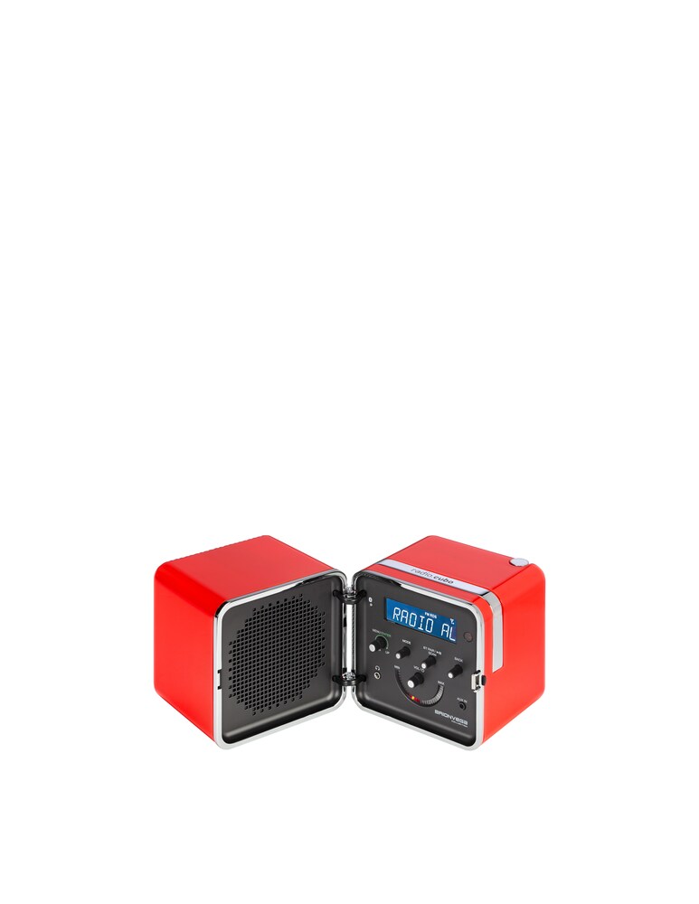 Brionvega Radio Cubo Ts522D+S 50° Edizione 50° Anniversario. - Arancione