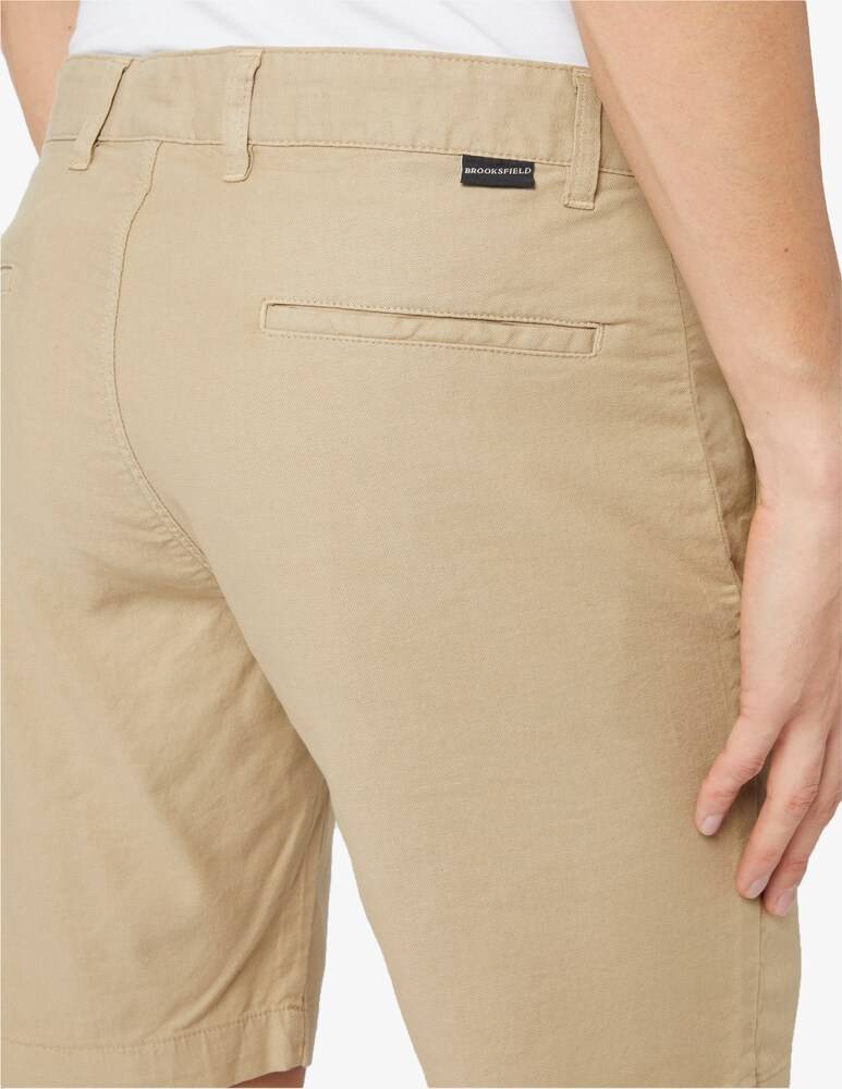 Brooksfield Bermuda Chino Slim Cotone E Lino
