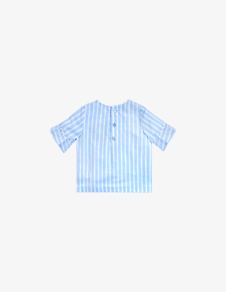 Brums Camicia Manica 3/4 In Popeline
