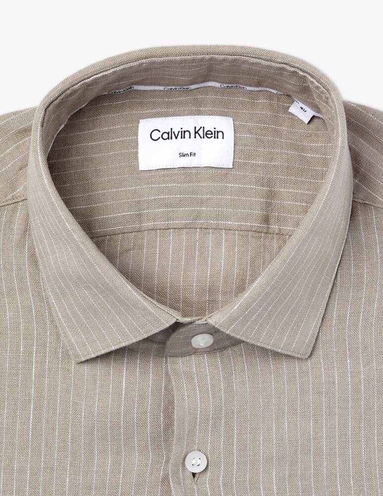 Calvin Klein Camicia A Righe In Lino