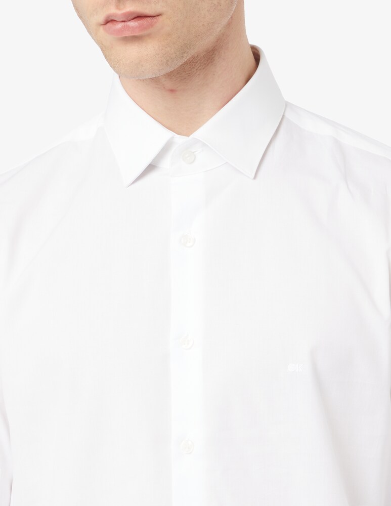 Calvin Klein Camicia Popeline Stretch Slim