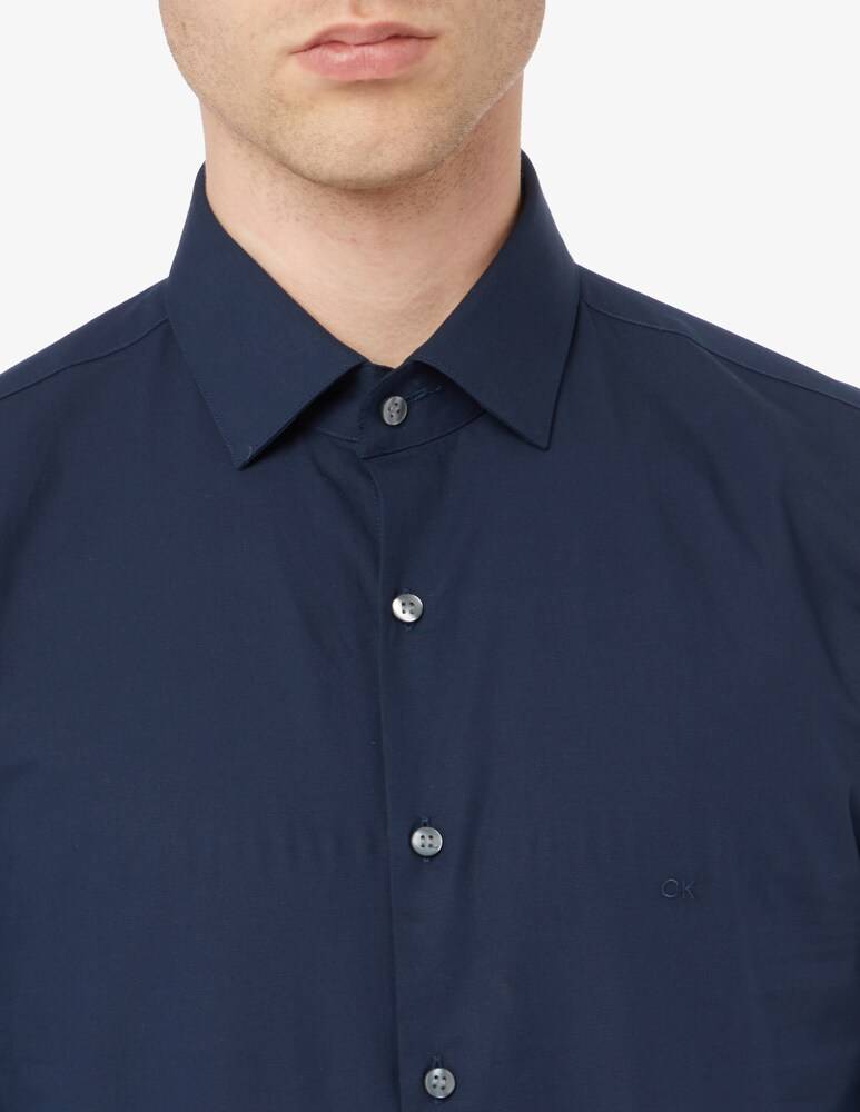 Calvin Klein Camicia Popeline Stretch Slim