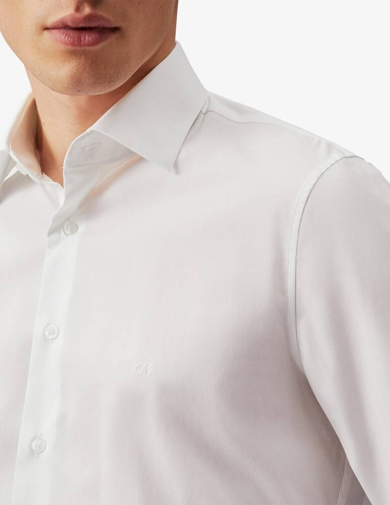 Calvin Klein Camicia Poplin Stretch Regular Fitted