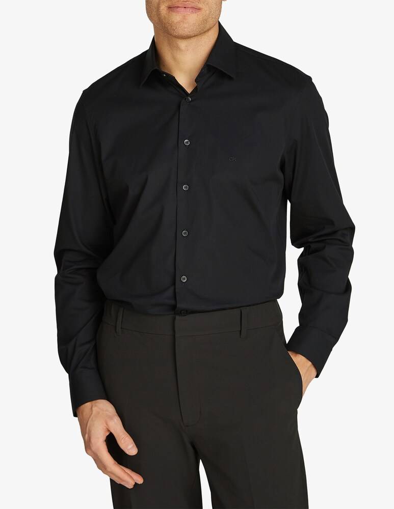 Calvin Klein Camicia poplin stretch regular fitted