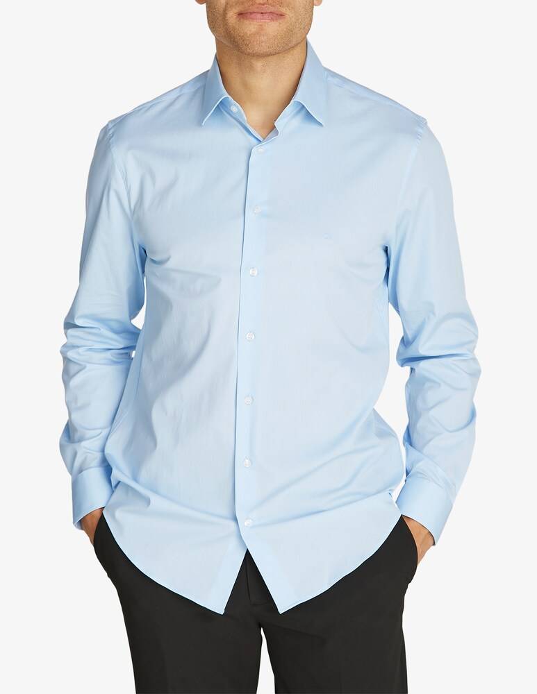 Calvin Klein Camicia poplin stretch regular fitted