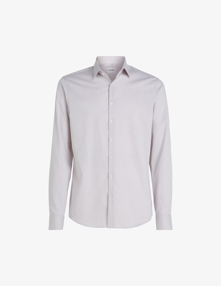 Calvin Klein Camicia stretch collar slim a righe