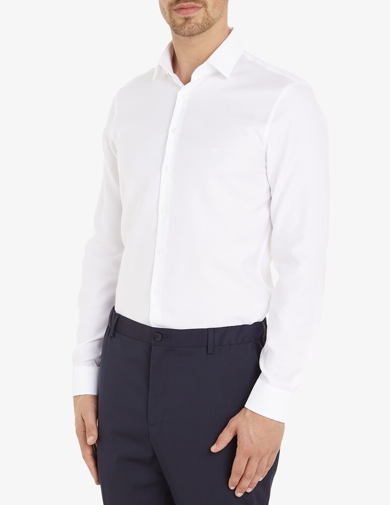 Calvin Klein Camicia stretch collar structure