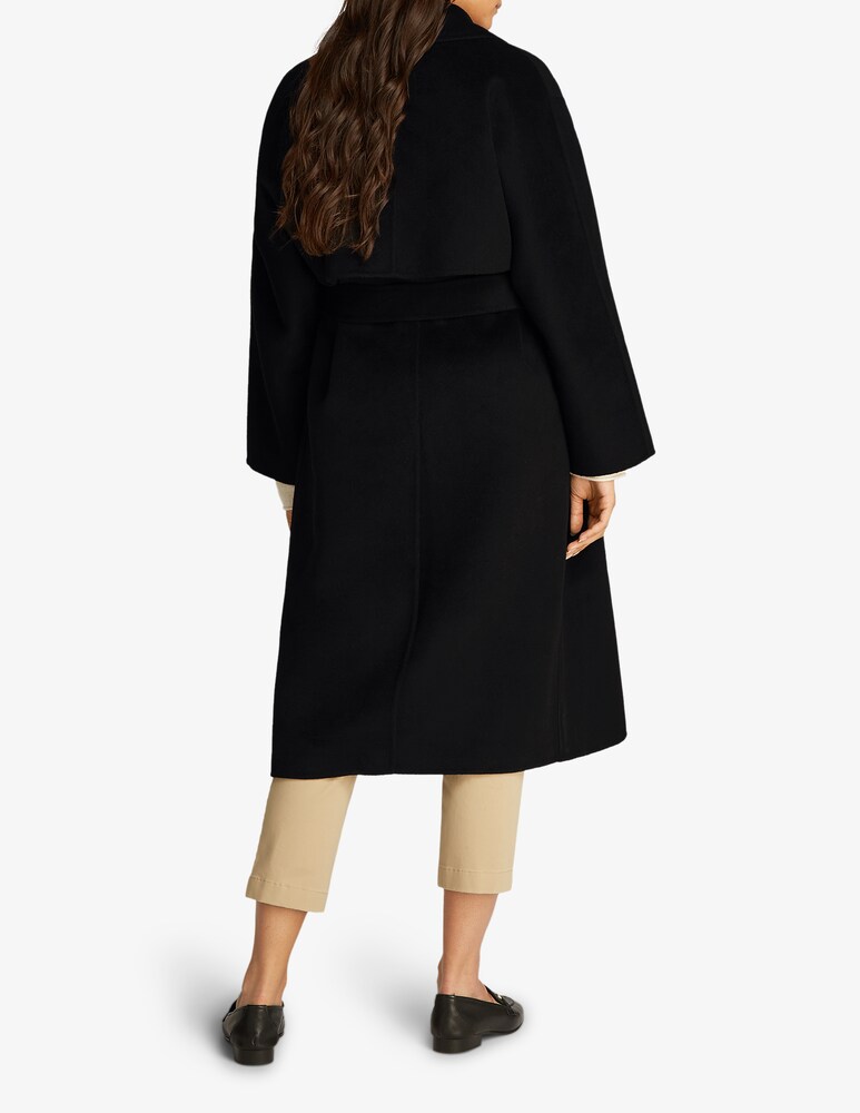 Calvin Klein Cappotto Vestaglia Lungo Con Cintura In Lana