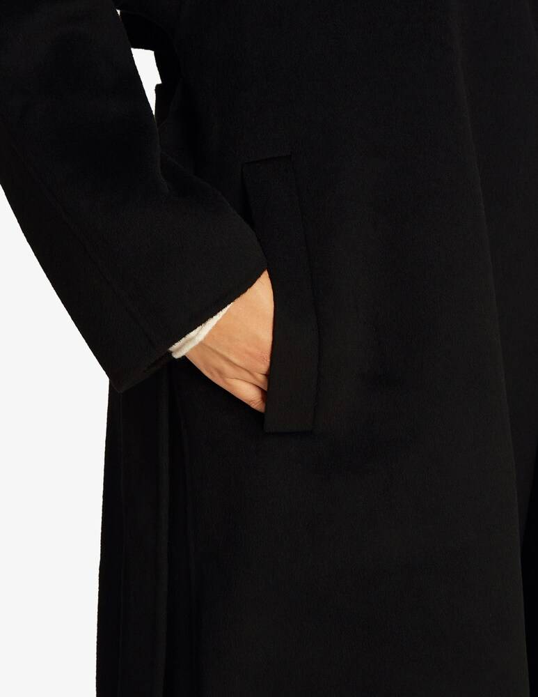 Calvin Klein Cappotto Vestaglia Lungo Con Cintura In Lana