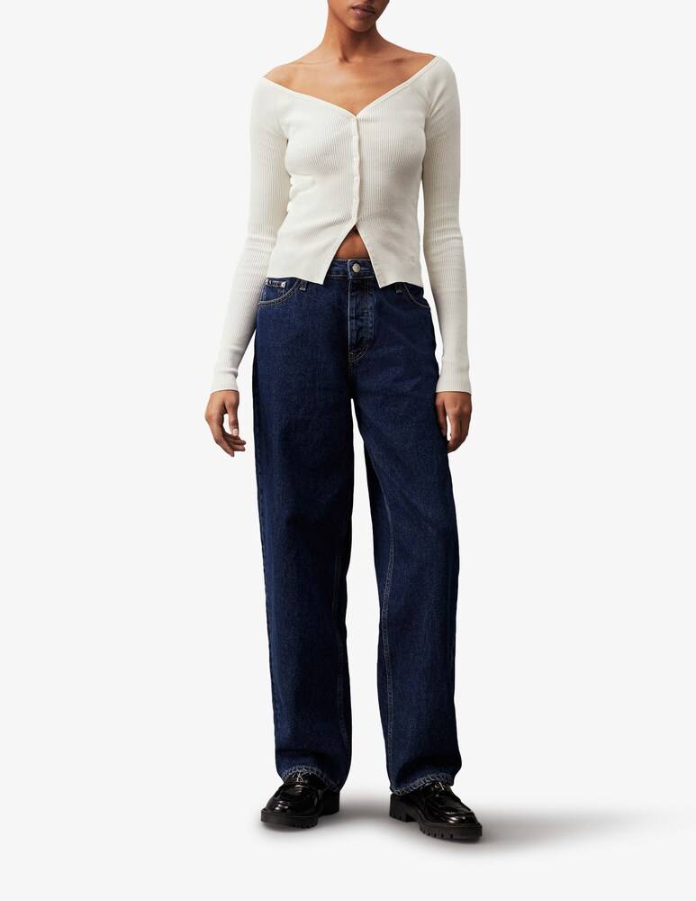 Calvin Klein Jeans Cardigan In Misto Cotone