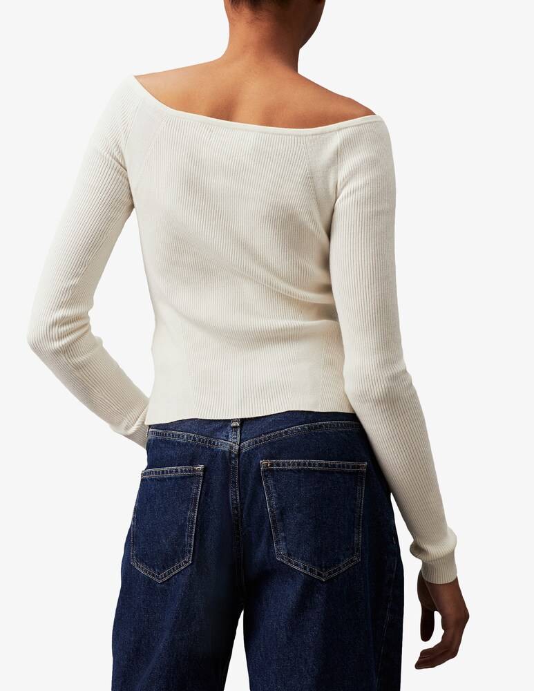 Calvin Klein Jeans Cardigan In Misto Cotone