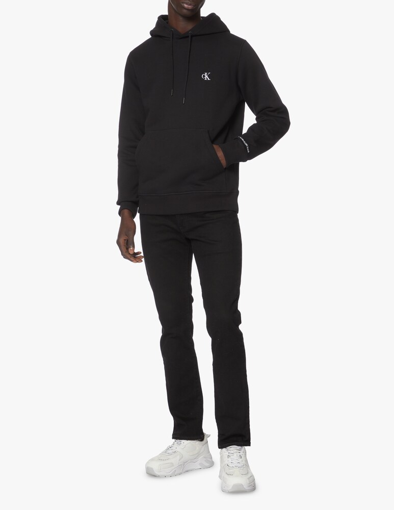 Calvin Klein Jeans Felpa Con Cappuccio Ck Essential Regular