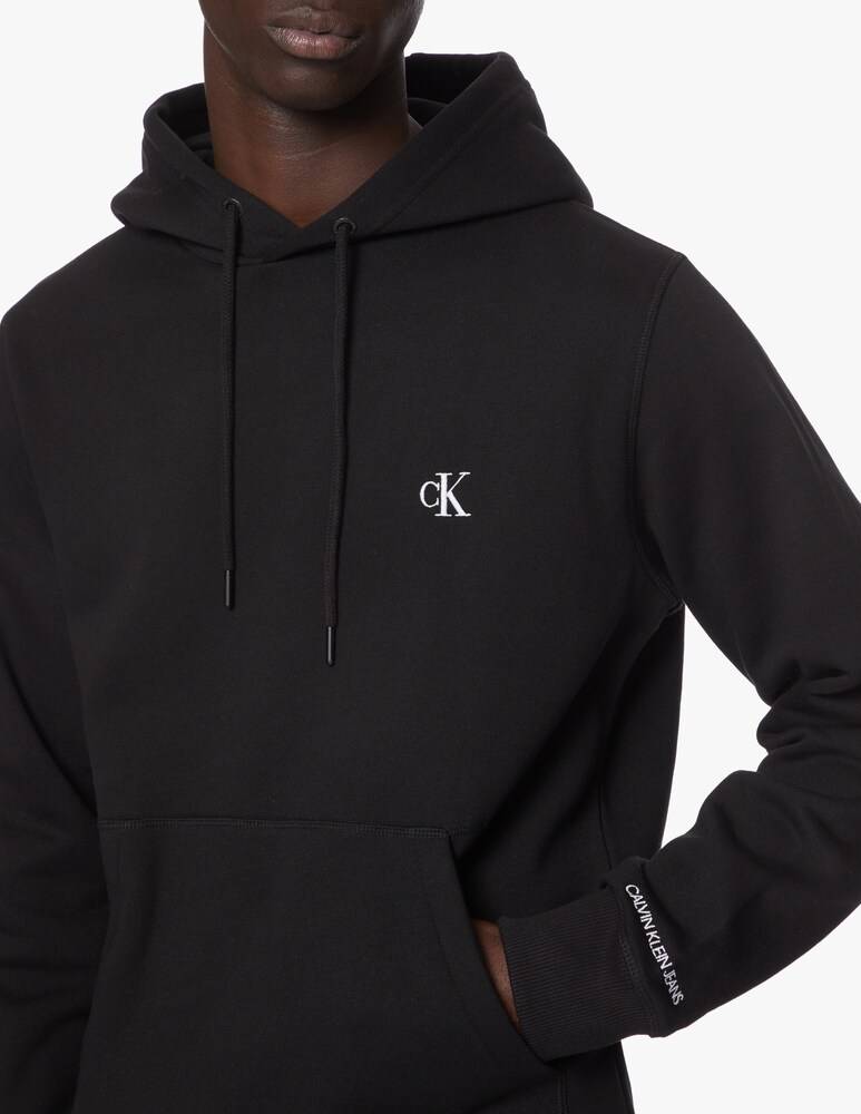 Calvin Klein Jeans Felpa Con Cappuccio Ck Essential Regular