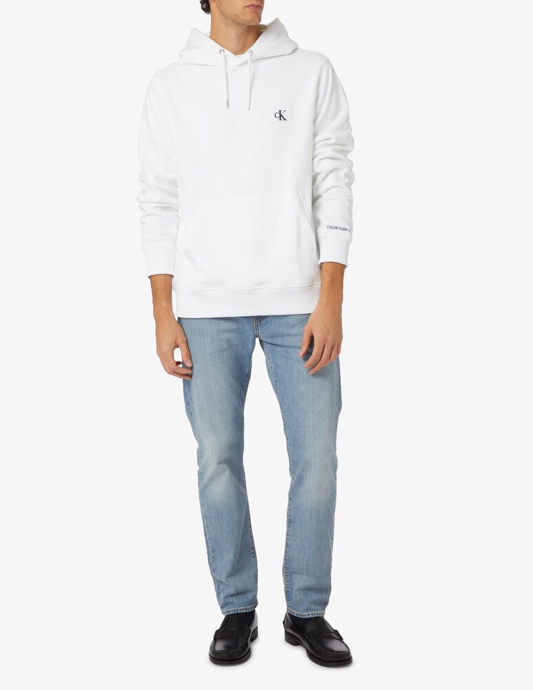 Calvin Klein Jeans Felpa Con Cappuccio Ck Essential Regular