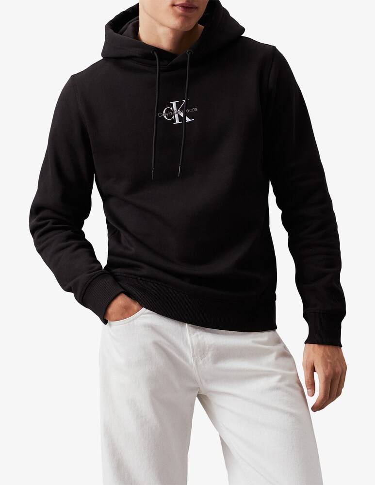 Calvin Klein Jeans Felpa Con Cappuccio Regular Fit Small Logo