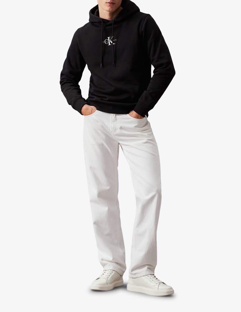 Calvin Klein Jeans Felpa Con Cappuccio Regular Fit Small Logo