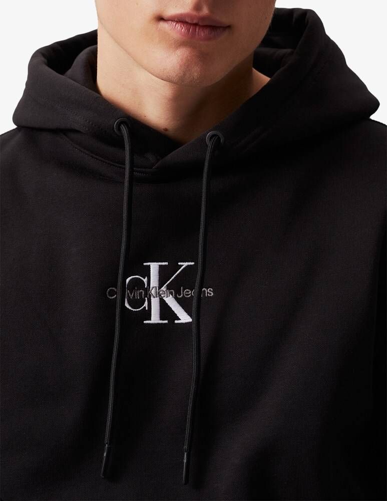 Calvin Klein Jeans Felpa Con Cappuccio Regular Fit Small Logo