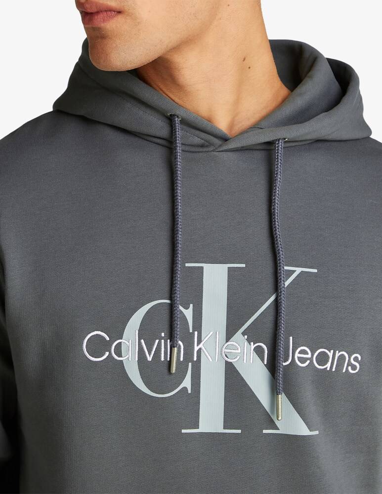 Calvin Klein Jeans Felpa Con Cappuccio Regular Fit Big Logo