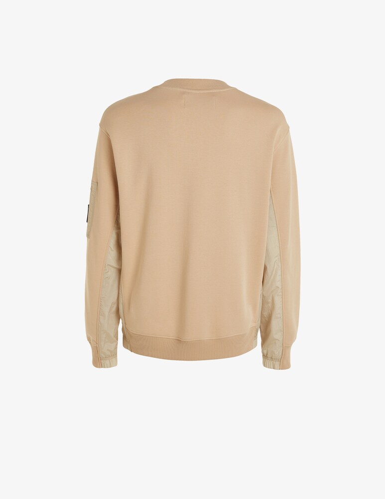 Calvin Klein Jeans Felpa Girocollo Badge Ripstop