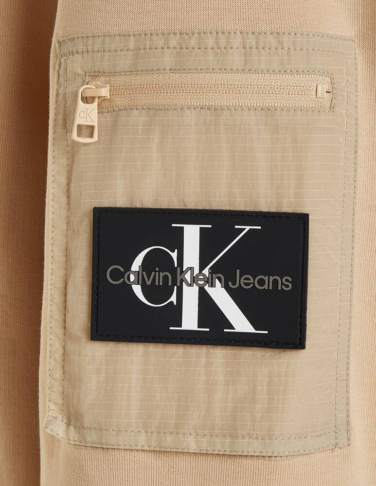 Calvin Klein Jeans Felpa Girocollo Badge Ripstop