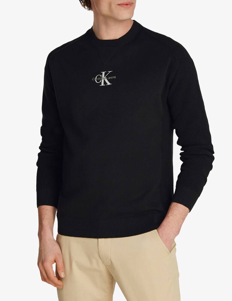 Calvin Klein Jeans Maglia maniche lunghe regular fit monologo