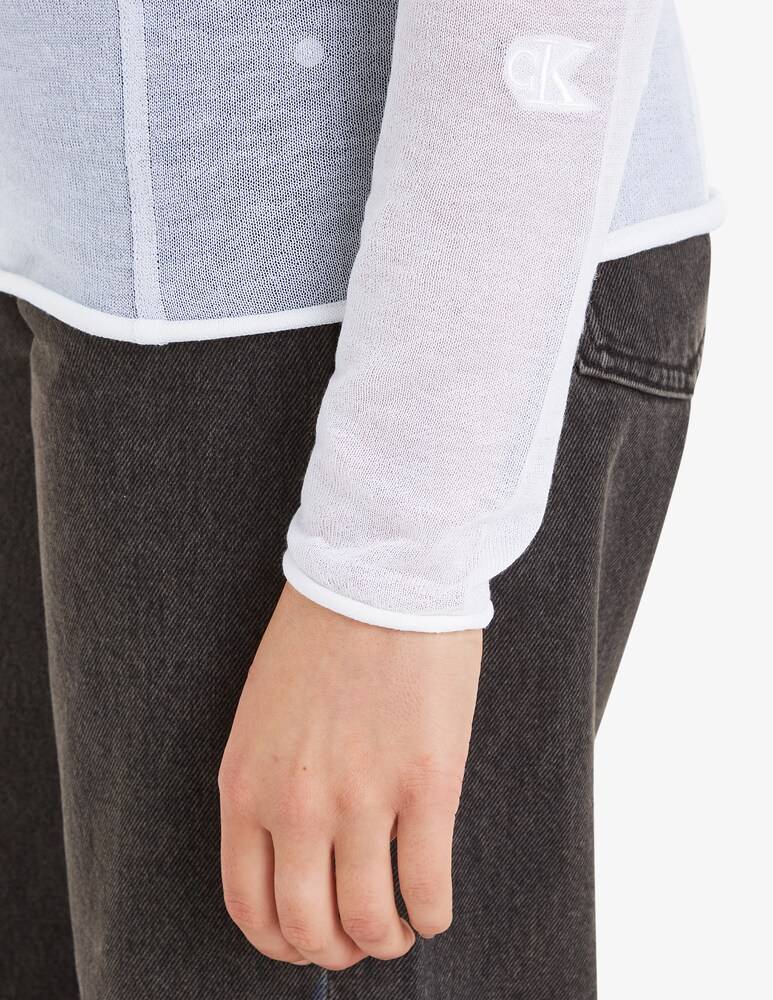 Calvin Klein Jeans Maglione Trasparente Slim