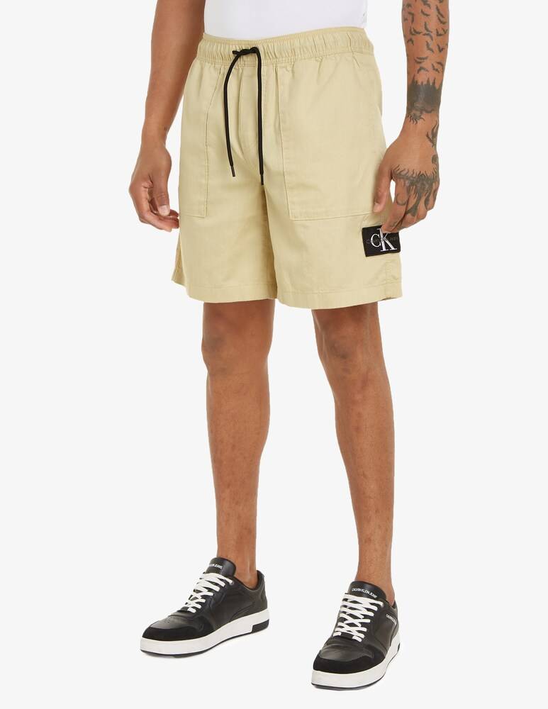Calvin Klein Jeans Pantaloni corti lino coulisse