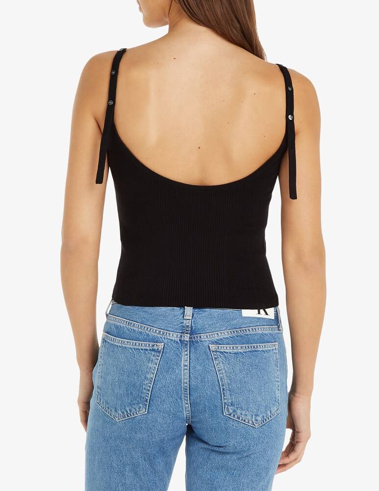 Calvin Klein Jeans Top In Misto Cotone
